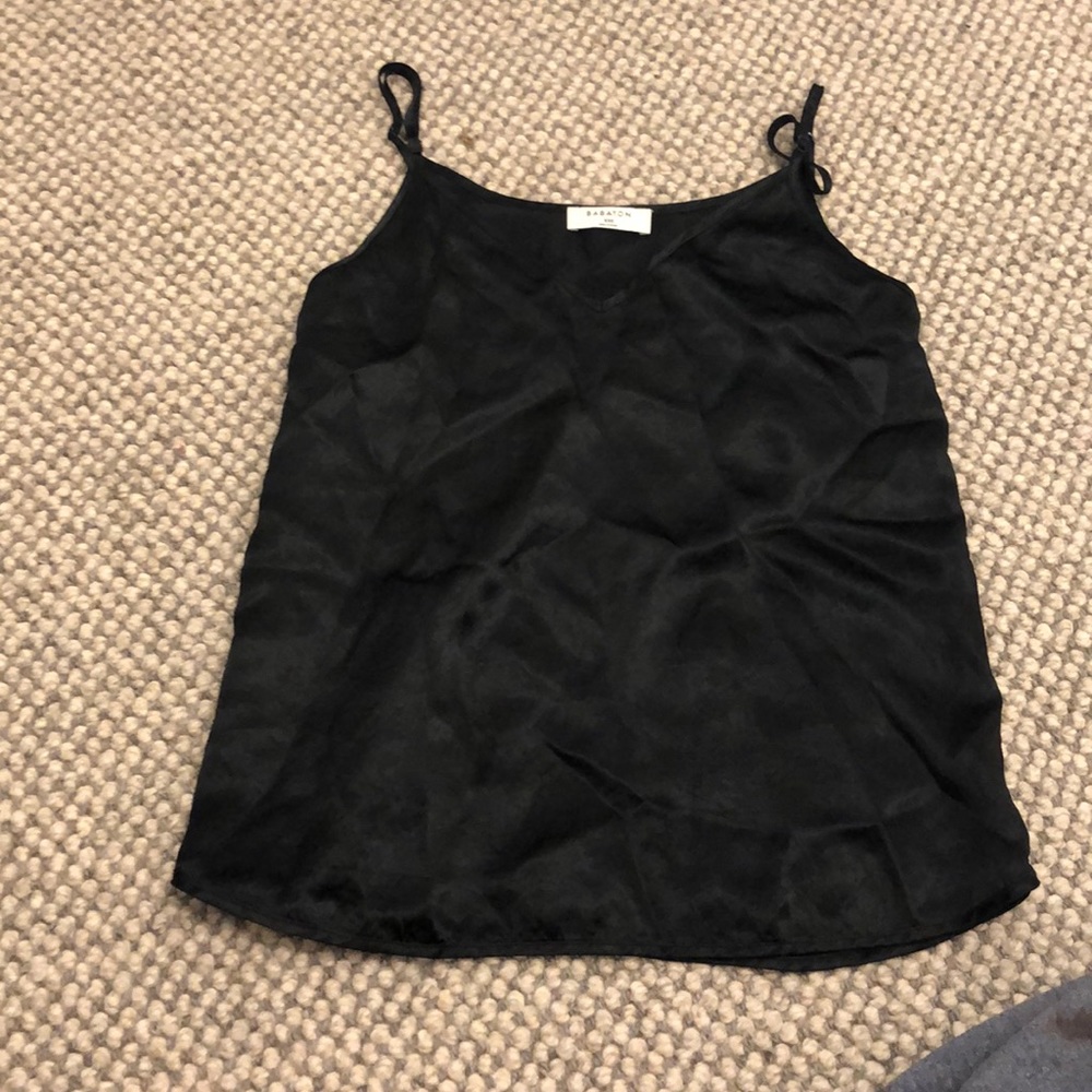 Simple black tank top